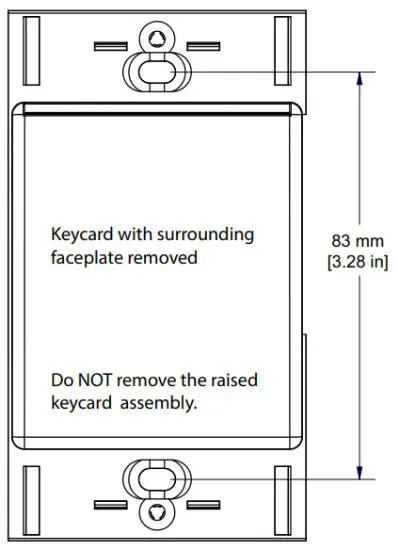 echoflex 8DC-5896-KSS Keycard Switch Station - ring using