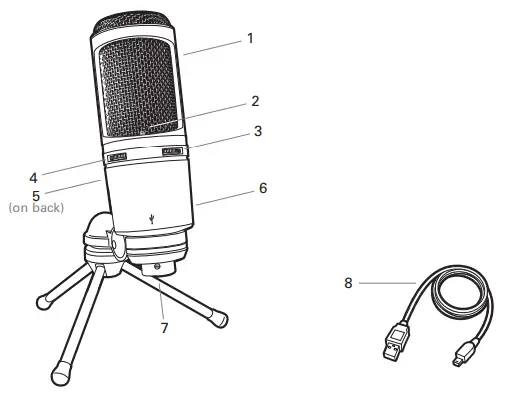 Instruction Manual AT2020USB+