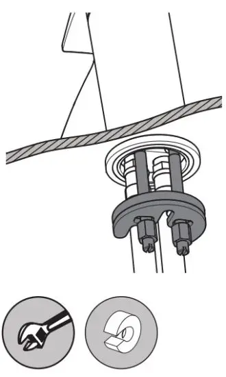 BRISTAN D7 Blitz Chrome Finish Basin Mixer Tap with Clicker Waste - Installation 3