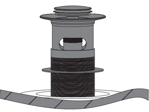 BRISTAN D7 Blitz Chrome Finish Basin Mixer Tap with Clicker Waste - Installation 4