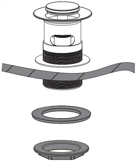 BRISTAN D7 Blitz Chrome Finish Basin Mixer Tap with Clicker Waste - Installation 5