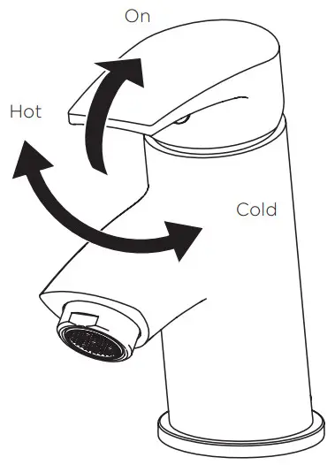 BRISTAN D7 Blitz Chrome Finish Basin Mixer Tap with Clicker Waste - Operation