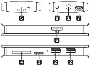 TRIPP-LITE U442-DOCK11-S USB 3.2 Gen1 USB-C Aluminum Docking Station with PD Charging 1