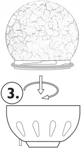 JOHN LEWIS Outdoor Crackle Glass Colour Changing Solar Stakes Assembly 3