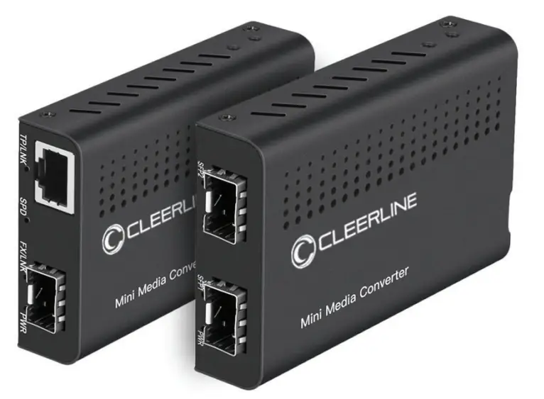 CLEERLINE SSF SFP RJ45 1G Gigabit Fiber Media Converters