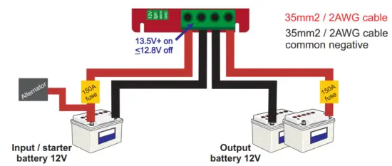 STERLING POWER BB12120 12V to 12V 120A Battery to Battery Charger Handbook - fig23