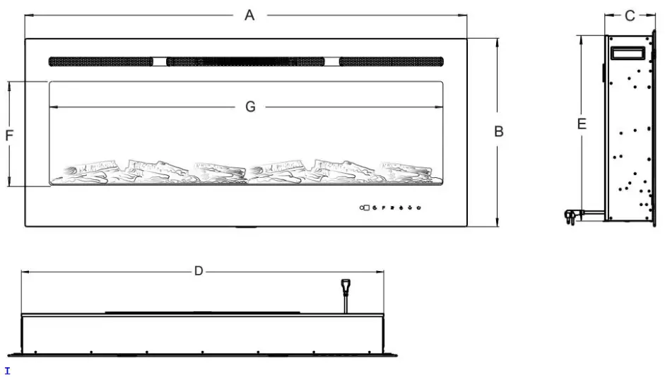 HEARTLAND IF 1336 Electric Fireplace-fig2