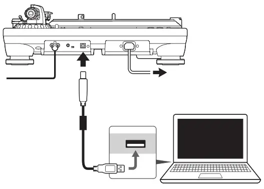 audio-technica Direct Drive Professional Turntable -----Connecting to computers with USB input