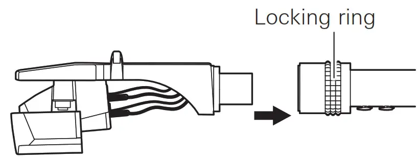 audio-technica Direct Drive Professional Turntable -----Insert the headshell