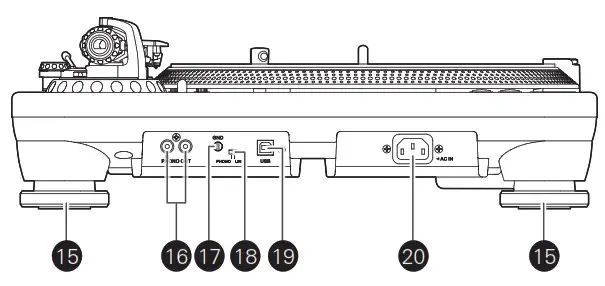 audio-technica Direct Drive Professional Turntable ----- Overall diagram