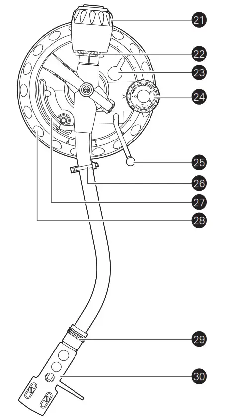 audio-technica Direct Drive Professional Turntable ----- Tonearm