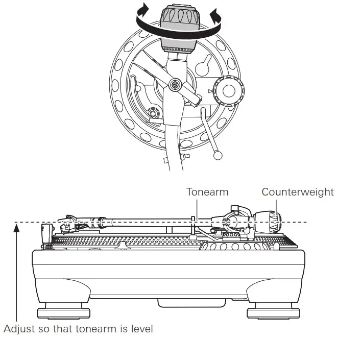 audio-technica Direct Drive Professional Turntable ----- holding the headshell