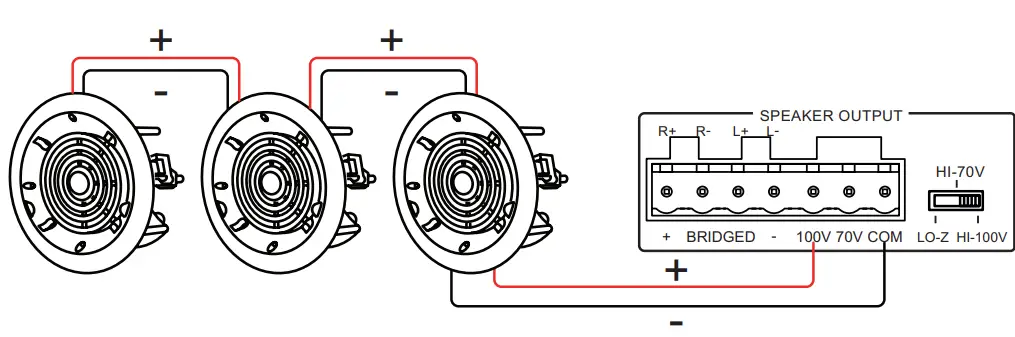 BLUSTREAM NPA100DA Networked Power Amplifier with Dante - Speakers