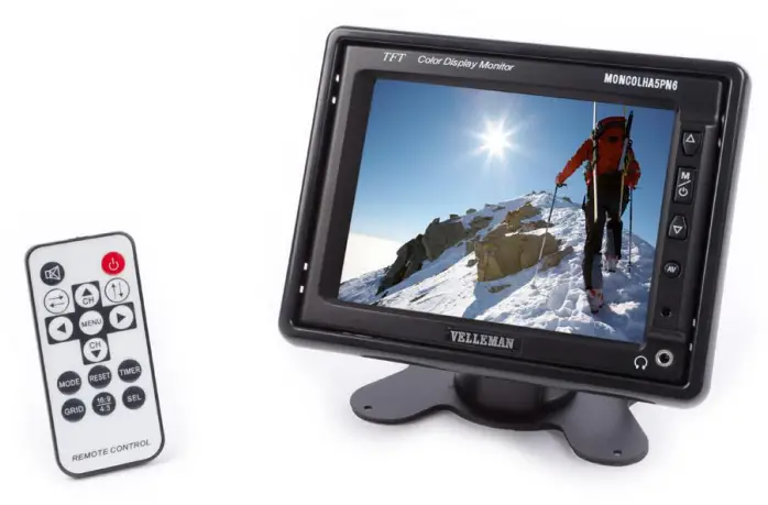 velleman MONCOLHA5PN6 5.6 Inch TFT LCD-Monitor-With-Remote-Control-product