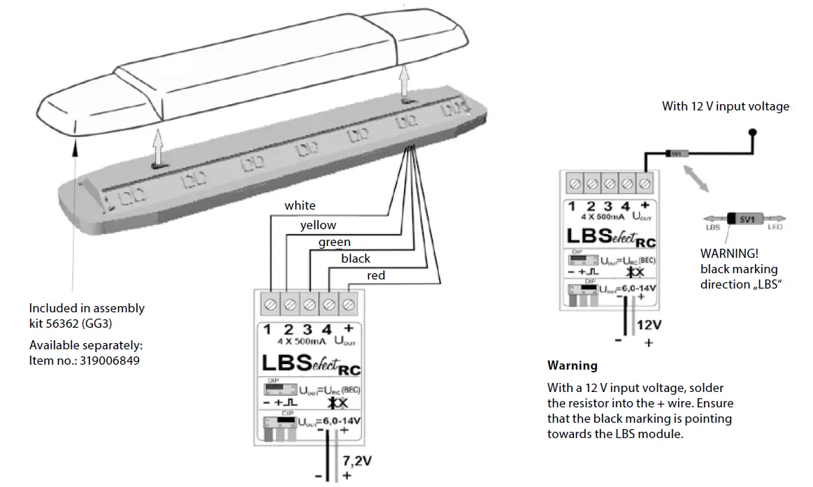 CARSON 500907633 Warning Light Bar fig 1