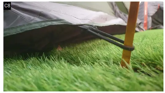 CRUA Core 5 Person Air Frame Inflatable Tent - Securing