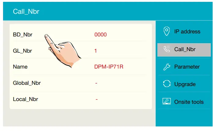 XtendLan DPM-IP71R 7 Inch Guard Station Monitor - Namelist.1