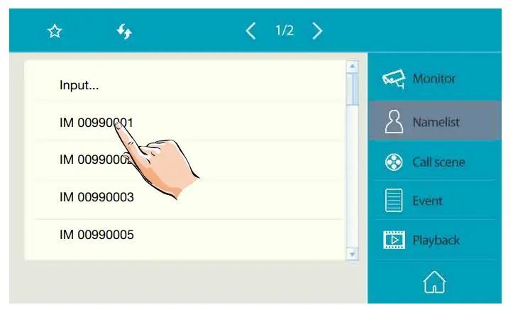 XtendLan DPM-IP71R 7 Inch Guard Station Monitor - Namelist.2