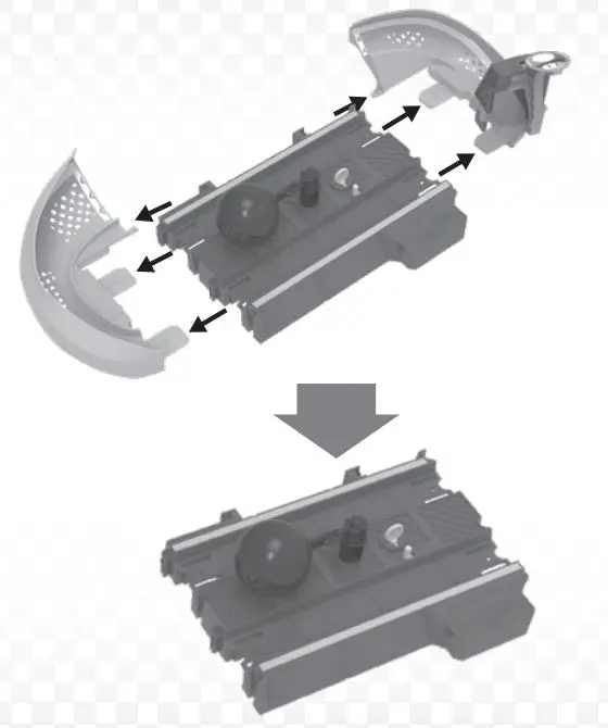 MARIOKART Chain Chomp Trackset Instructions - Take out the middle part with CHAIN CHOMP