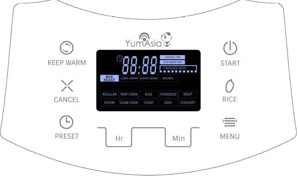 YUM Asia Sakura YUM EN15, YUM EN15W Multifunction Rice Cooker 21