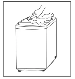 kleenmaid LWT1210 12kg Top Load Washing Machine - cabinet