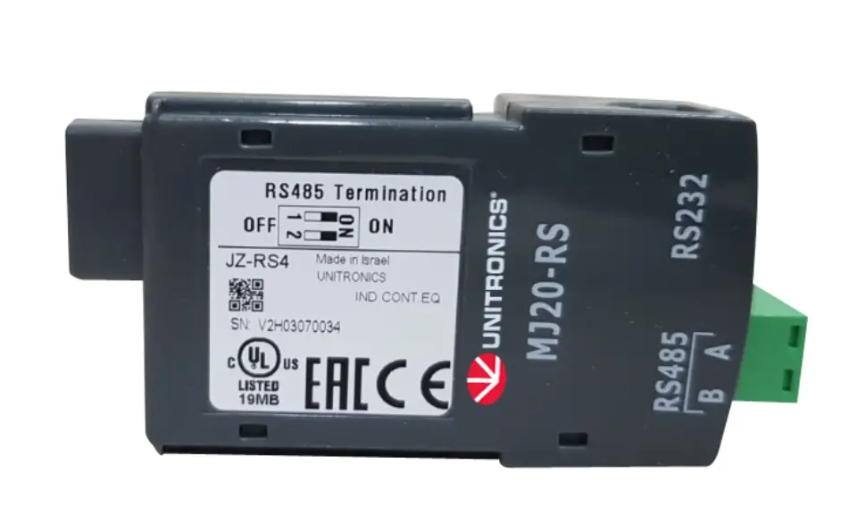 Unitronics Jz-rs4 Add On Module For Jazz Rs232 Or Rs485 Com Port Kit Installation Guide