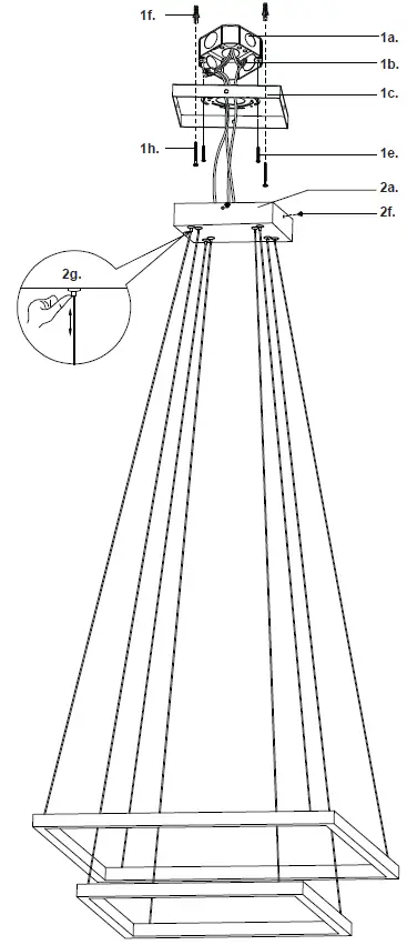 KUZCO CH85224 Ceiling LED Chandelier-FIG1