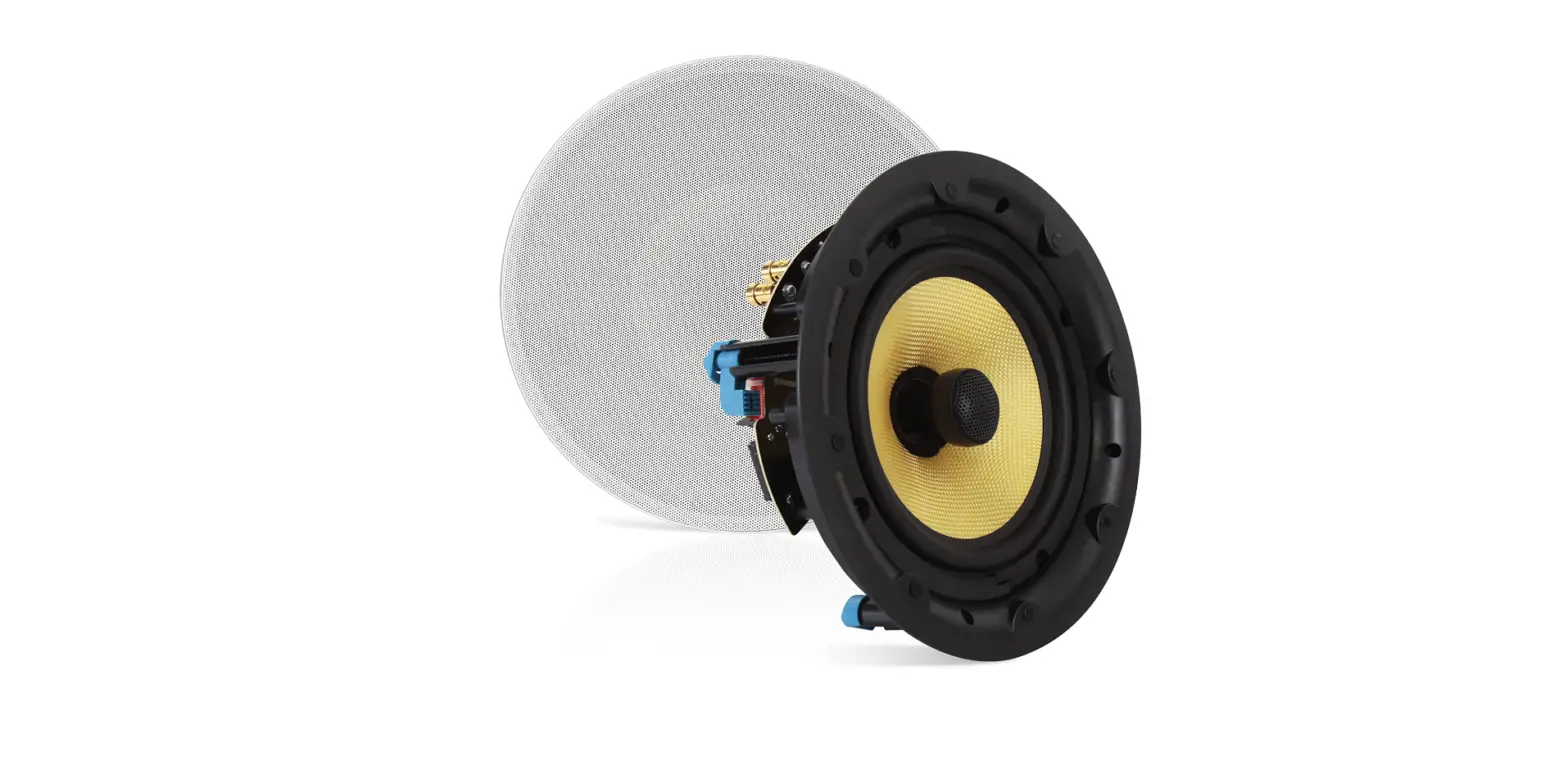 6.5” Ceiling Speaker Set - 2-way Full Range Speaker (pair) Built-in Electronic Crossover Network-complete Features/instruction Guide