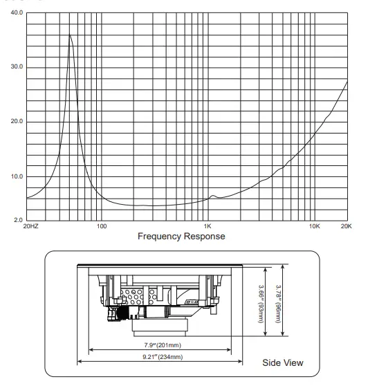 6.5”-Ceiling-Speaker-Set - 2-Way-Full-Range-Speaker-(Pair)-Built-in-Electronic-Crossover-Network-fig-2