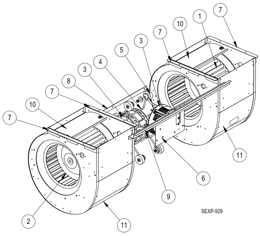 Acer LCD Monitor -- BLOWER ASSEMBLY
