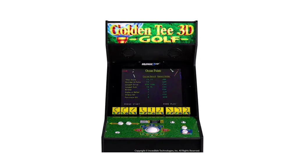 Arcade1up Gld-a-200911 Golden Tee 3d Golf 19 Inch Arcade With Lit Marque Owner's Manual Arcade1up Gld-a-200911 Golden Tee 3d Golf 19 Inch Arcade With Lit Marque Owner's Manual