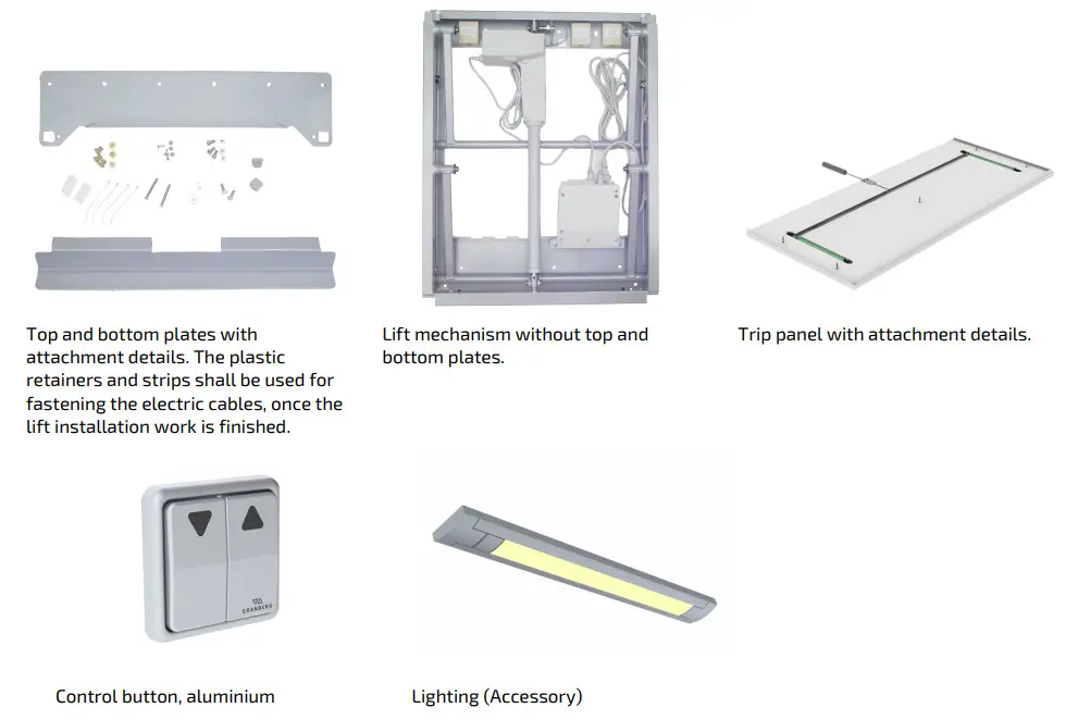 GRANBERG Diago 504 Height ADJ Wall Cabinet Lift - Figure 2
