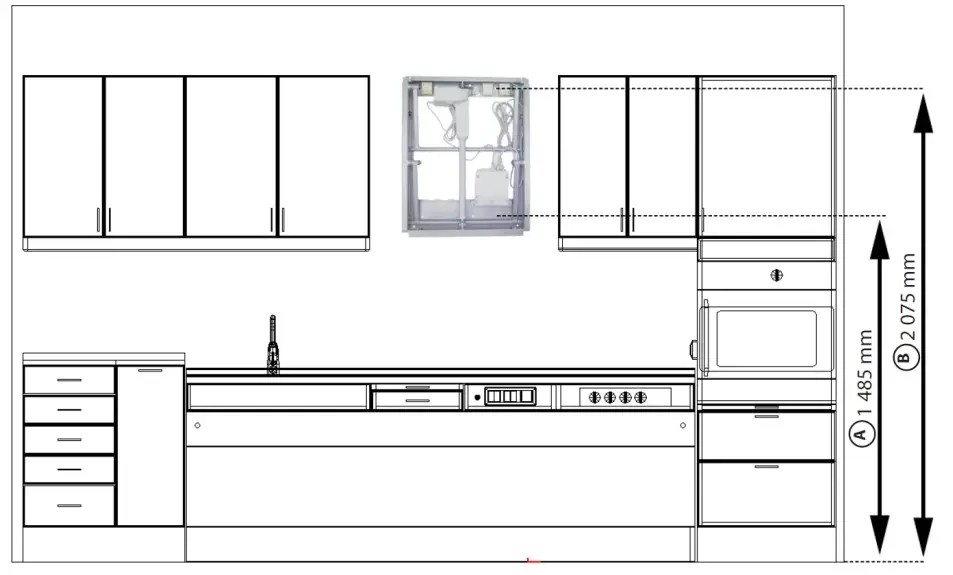 GRANBERG Diago 504 Height ADJ Wall Cabinet Lift - Figure 6