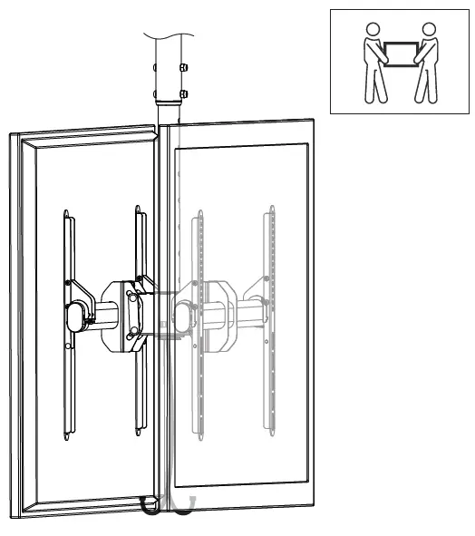Neomounts-NM-C440DBLACK-Monitor-Ceiling-Mount-fig-11