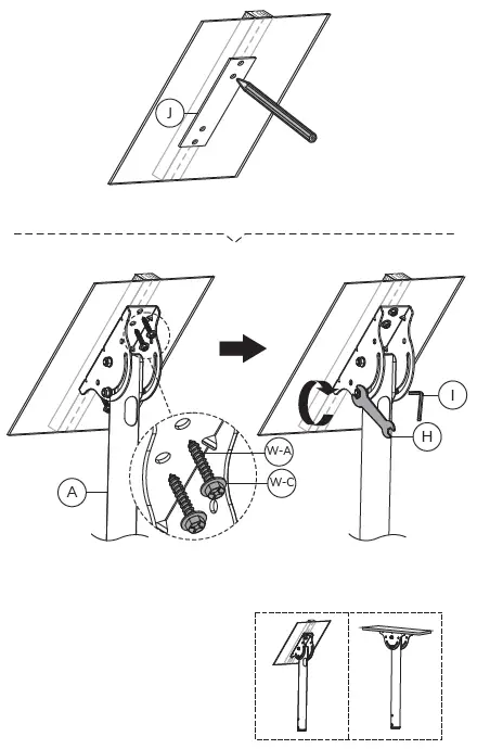 Neomounts-NM-C440DBLACK-Monitor-Ceiling-Mount-fig-3