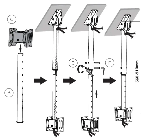 Neomounts-NM-C440DBLACK-Monitor-Ceiling-Mount-fig-5