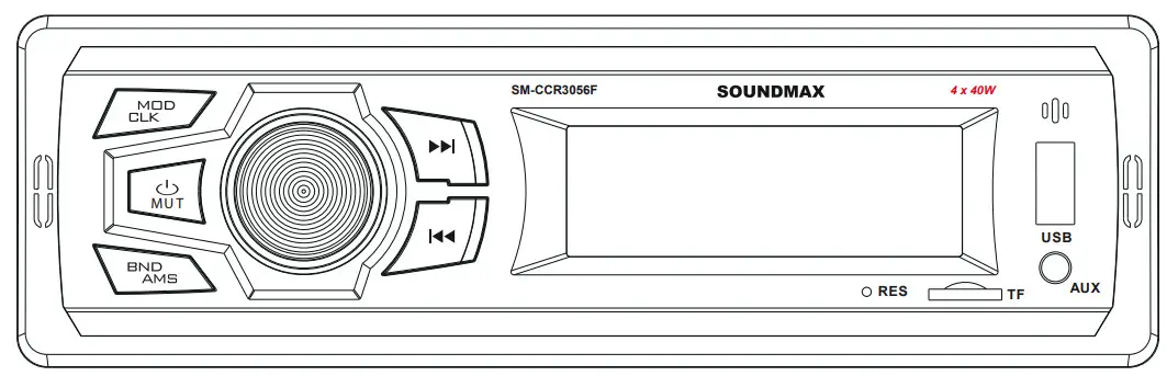 SOUNDMAX SM-CCR3056F USB MicroSD Media Player