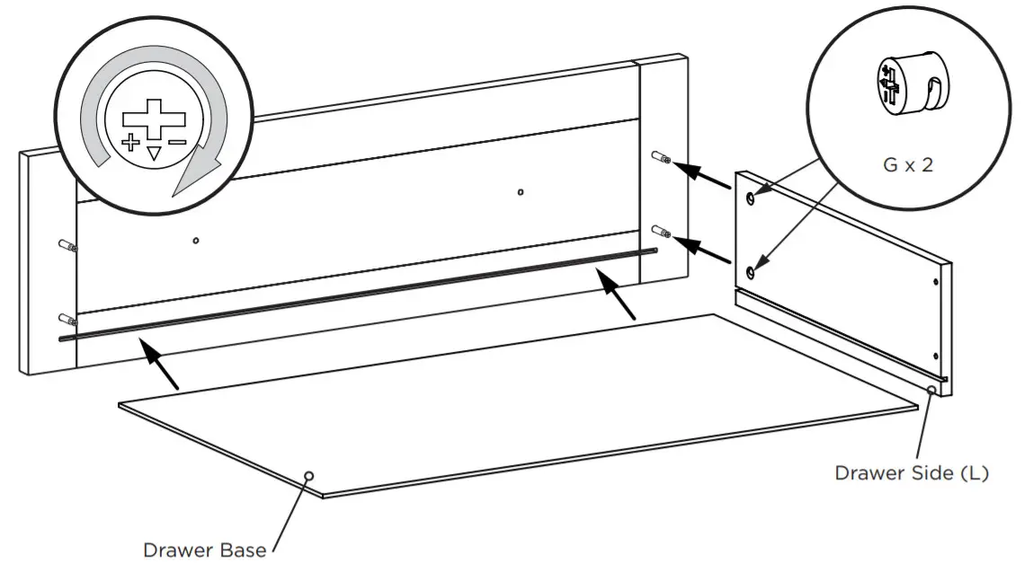 east cast Alby Dresser - Assembly 8