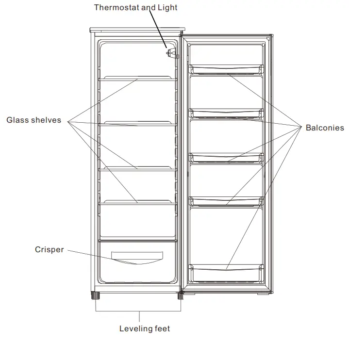 COOKOLOGY CTFR240IX 240L Tall Fridge -