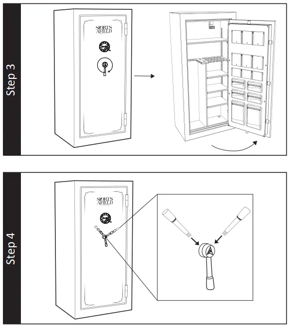 Sports Afield SA5932P-BG 45-Minute 32 Gun Fire Waterproof Safe fig 2