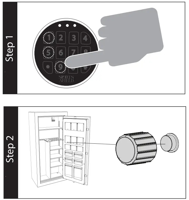 Sports Afield SA5932P-BG 45-Minute 32 Gun Fire Waterproof Safe fig 6