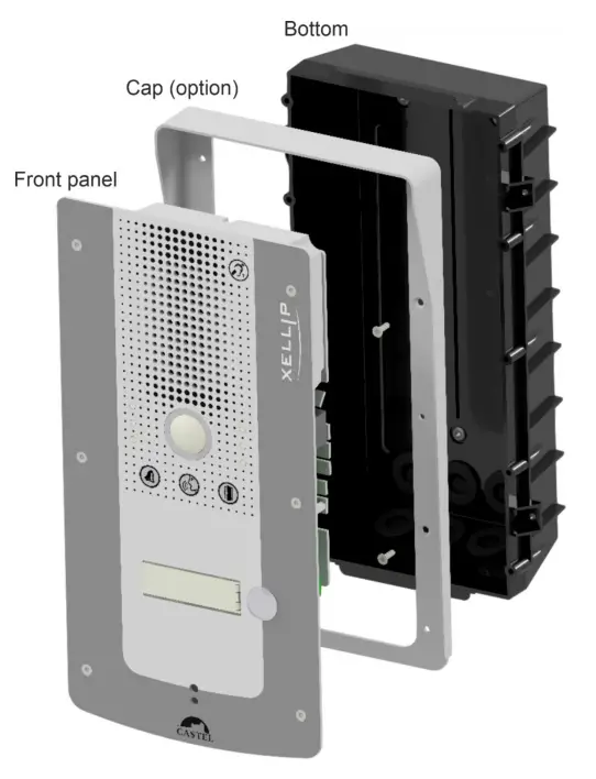 CASTEL XE VIDEO 1B Audio Video Full IP SIP Entry Station- butto1n