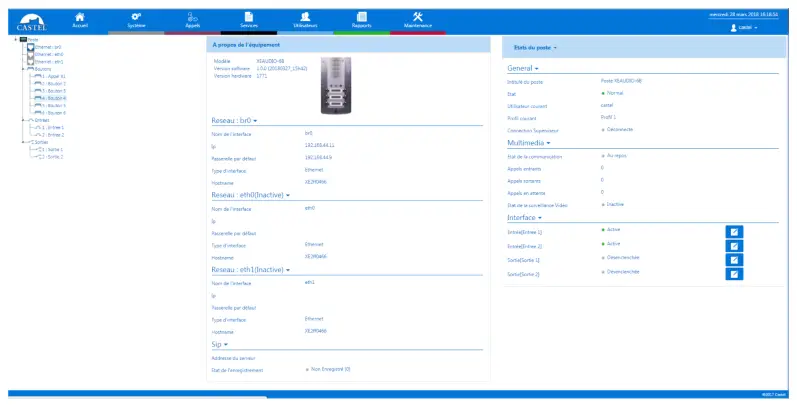 CASTEL XE VIDEO 1B Audio Video Full IP SIP Entry Station- fig 1