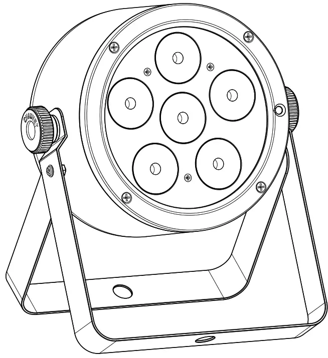 CHAUVET DJ SlimPAR Q6 ILS Quad color LED Par Style Lighting Fixture