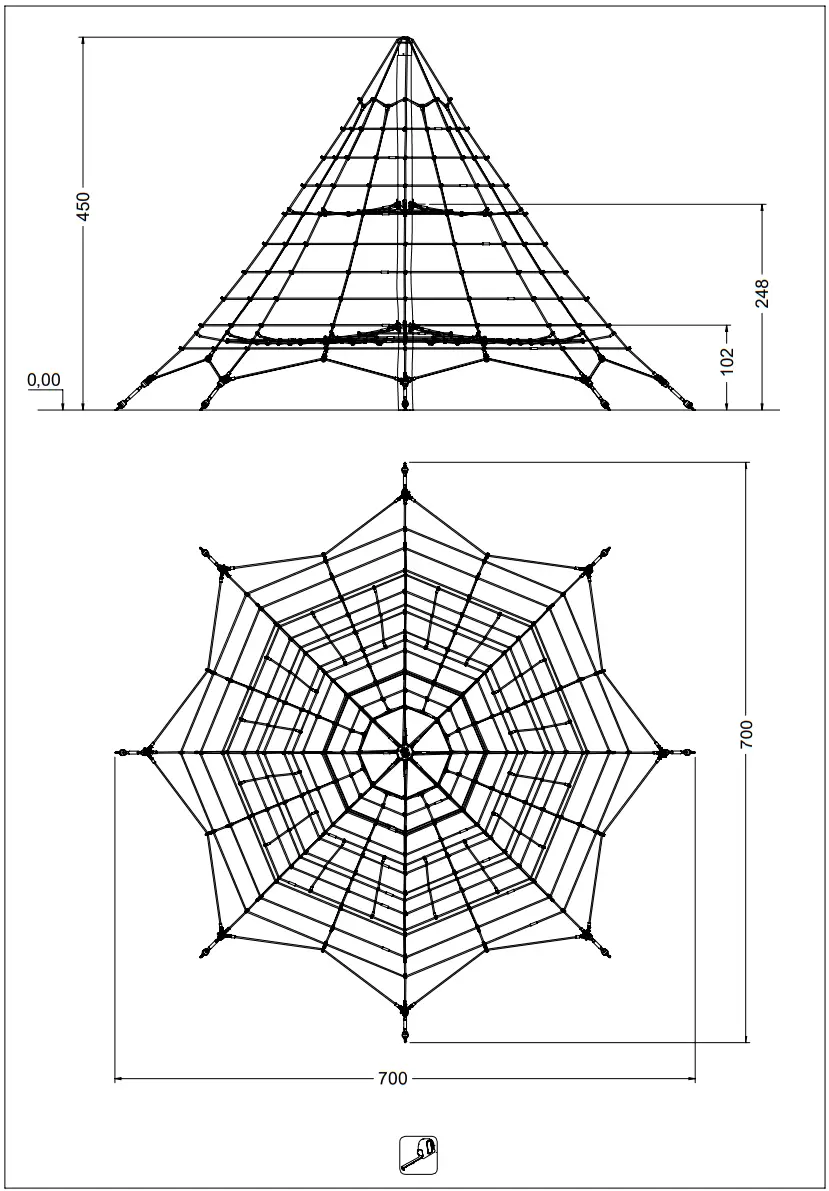 vinci play RB1383 ROBINIA Climbing Pyramid - fig 1