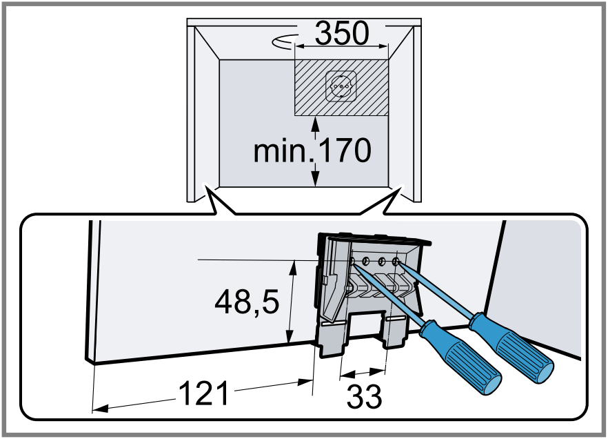 BOSCH DFR097A52 Built In Telescopic Cooker Hood - FIGURE 11
