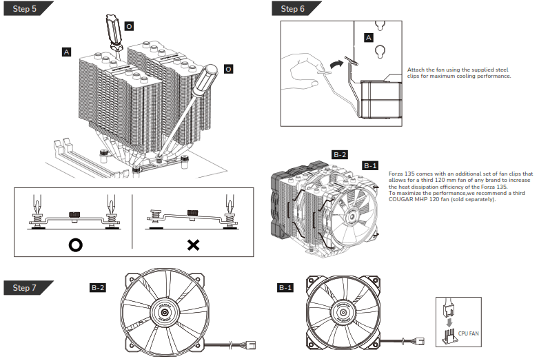COUGAR Forza 135 Superior Dual Tower Air Cooler - fig 4