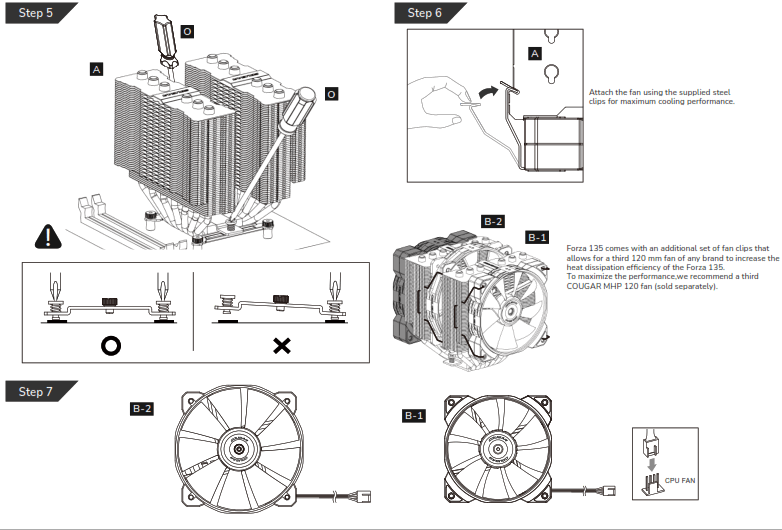 COUGAR Forza 135 Superior Dual Tower Air Cooler - fig 8