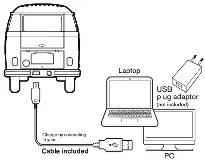 VW COLLECTION BUBS01 T1 Bulli Bus Bluetooth Speaker - 2