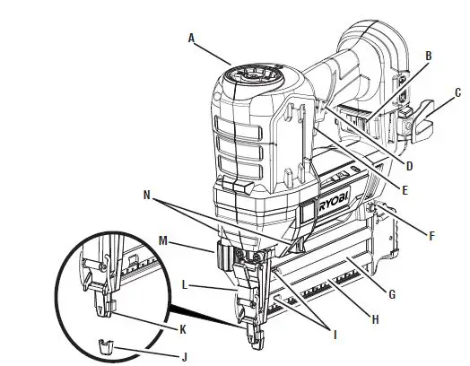 RYOBI P320 18 GA Brad Nailer-1